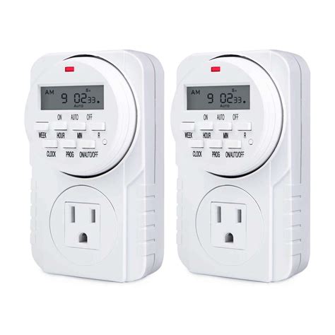 electrical box for digital timer|electric timers for electrical outlets.